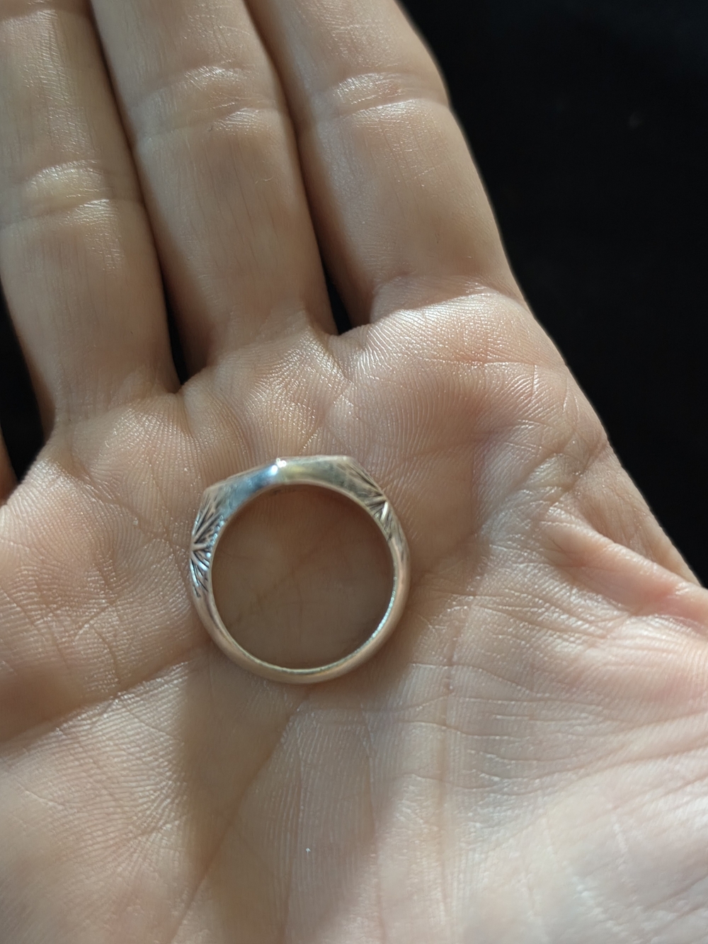 Sterling Silver Clocks And Colours All-Seeing Eye Pyramid Ring - Offers Welcome! - Picture 3 of 3